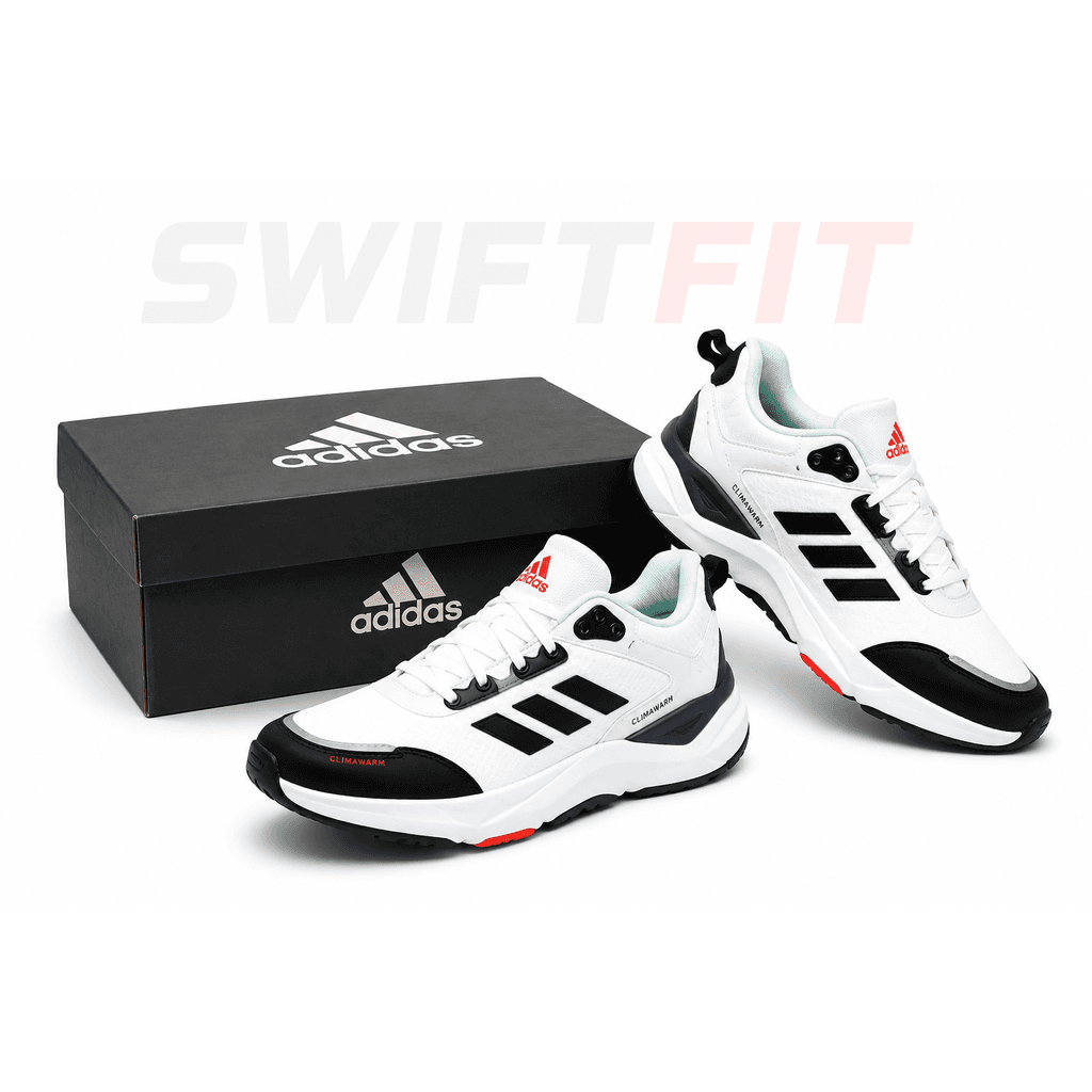 Adidas ClimaWarm Bounce Sneakers – White / Black / Navy