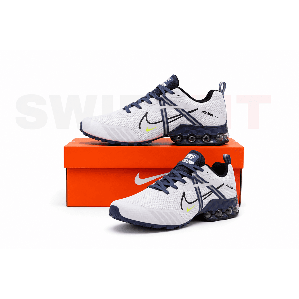Nike Shox Air Max – White / Navy