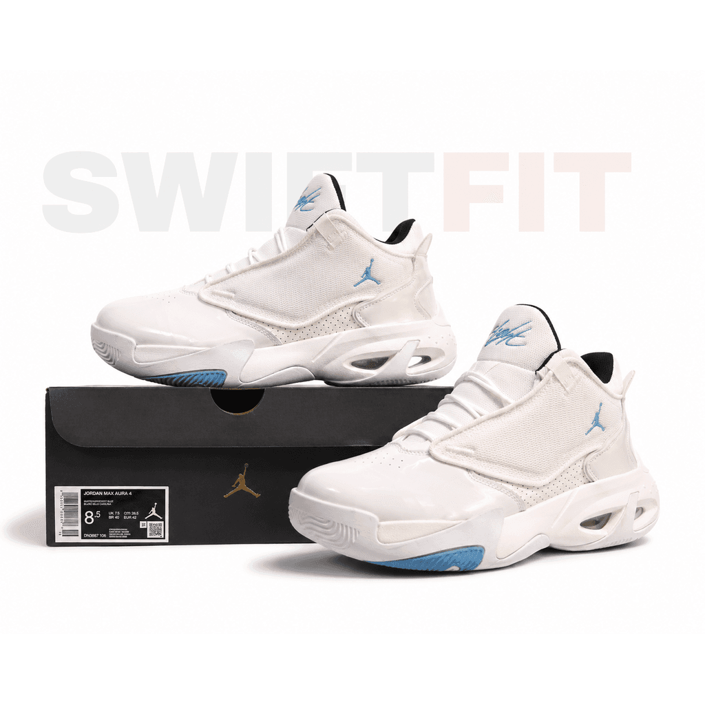 Jordan Max Aura 4 β White / University Blue Sneakers